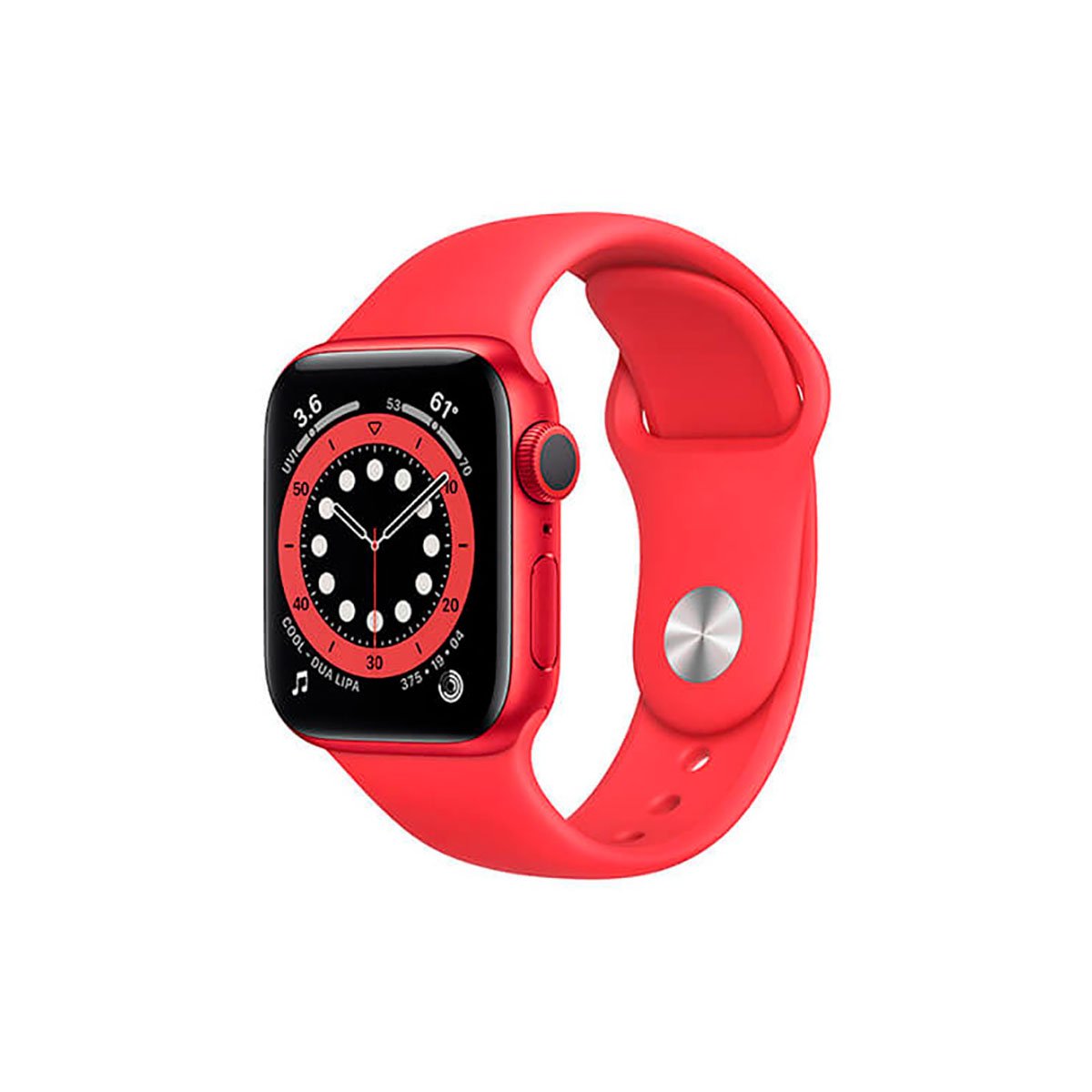 Apple Watch Series 6 (GPS + Cellular), 40mm Aluminio Rojo (PRODUCT RED) y correa deportiva Roja