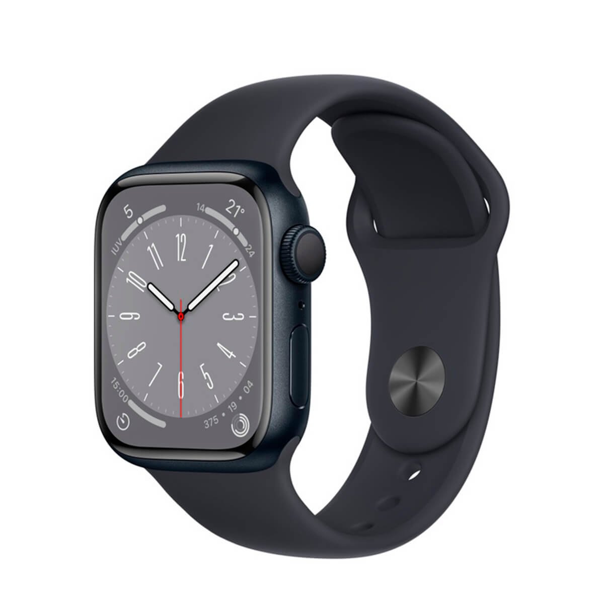 Apple Watch Series 8 GPS 41mm Aluminio Negro (Midnight) y Correa Deportiva Negra (Midnight)