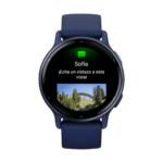 Garmin Vivoactive 5 GPS 42mm Bisel de Aluminio Azul y Correa de Silicona Azul - Imagen 2