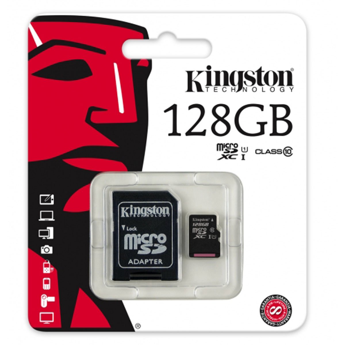 Kingston Tarjeta memoria MicroSD 128GB Negra