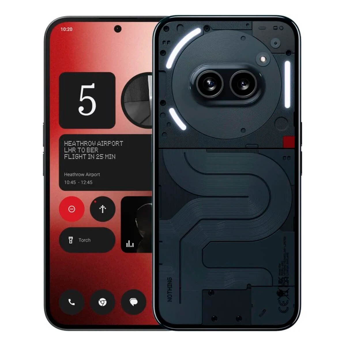 Nothing Phone (2a) 5G 12GB/256GB Negro (Black) Dual SIM A142 Reacondicionado - Como Nuevo